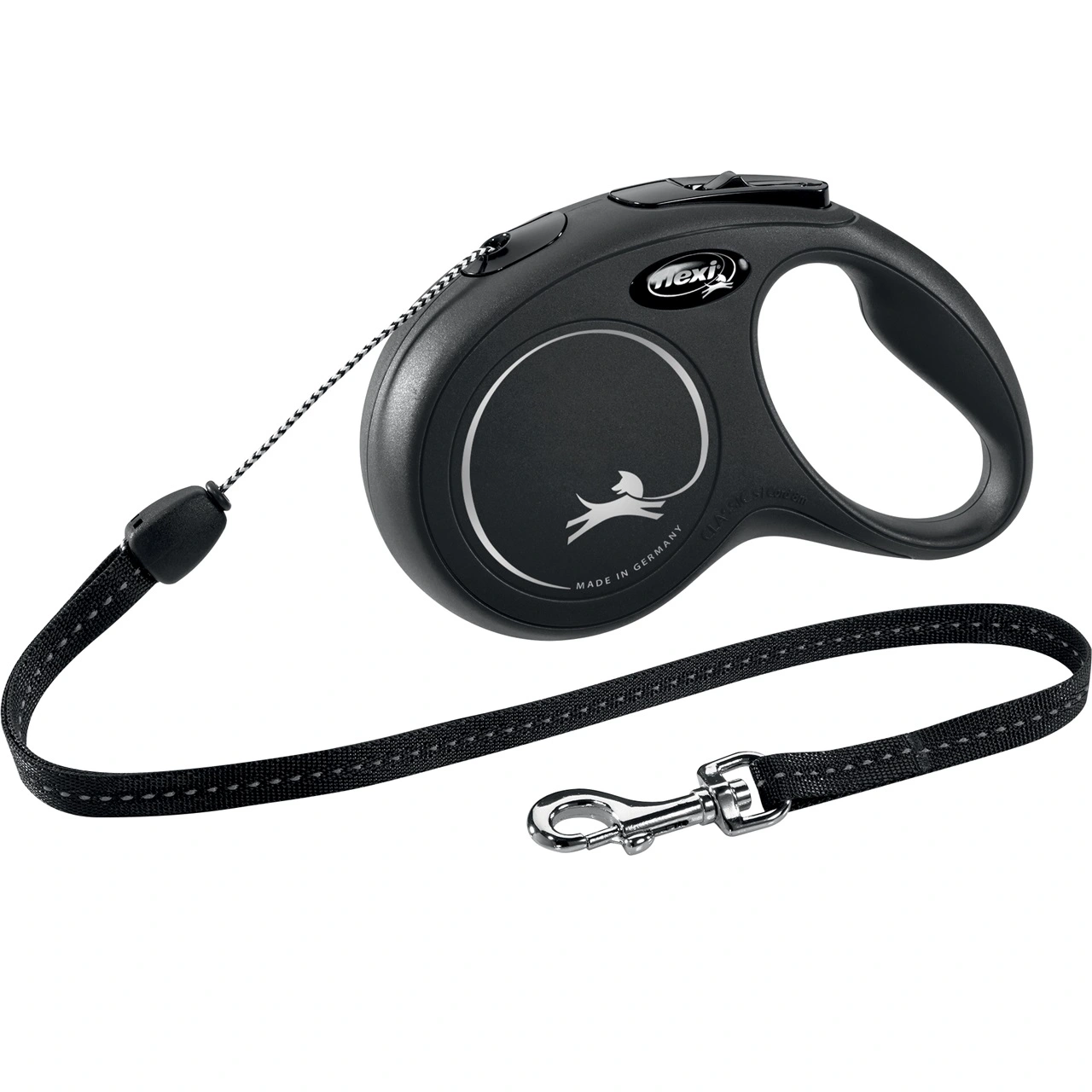 Flexi Classic hundesnor M 8 meter 20 kg sort